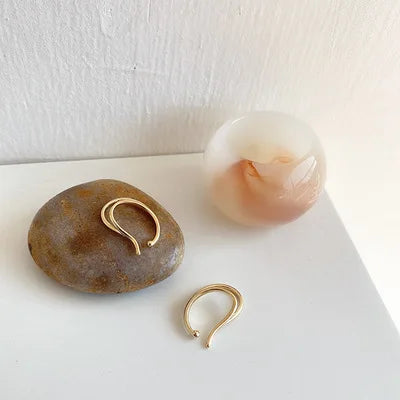 Double Layer Metal Ear Bone Clip Earrings