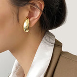 Double Layer Metal Ear Bone Clip Earrings