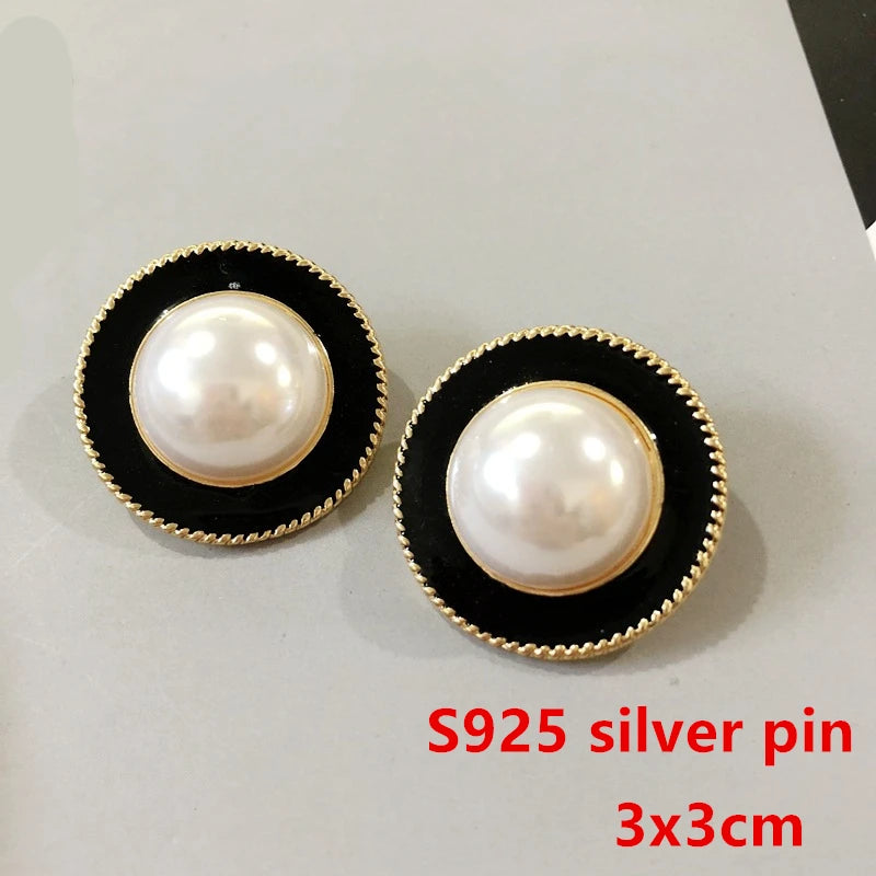 Baroque Pearl Ear Clips, No Piercing Needed, Women's Party Jewelry