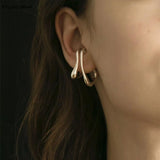 Geometric Punk Metal Ear Cuff Earrings Without Piercing