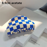 HUANZHI Multicolor Square Acetate Hair Clip Claw Women Hair Accessories