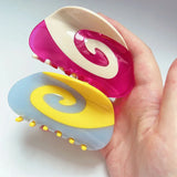 HUANZHI Multicolor Square Acetate Hair Clip Claw Women Hair Accessories