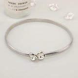 Punk Titanium Heart Rhinestone Necklace