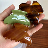 HUANZHI Jelly Acetate Hair Claws for Women Girls Party Daily Hair Clip