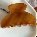 HUANZHI Jelly Acetate Hair Claws for Women Girls Party Daily Hair Clip