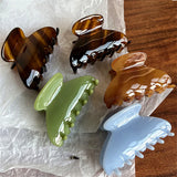 HUANZHI Jelly Acetate Hair Claws for Women Girls Party Daily Hair Clip