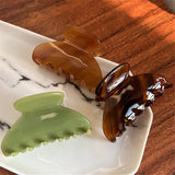 HUANZHI Jelly Acetate Hair Claws for Women Girls Party Daily Hair Clip