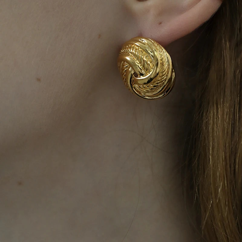 Geometric Stud Earrings for Women Girls Party Jewelry