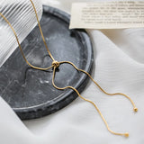 Long Chain Geometric Necklace for Women Girls Party Wedding Jewelry