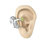Vintage Rabbit Zircon Ear Clip Geometric Earrings for Men Women