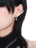 Vintage Rabbit Zircon Ear Clip Geometric Earrings for Men Women