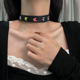 Vintage Flower Butterfly Sunflower Choker Necklace