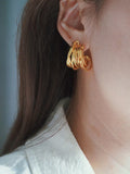Multi-layer Hoop Earring for Women Vintage Hollow Heavy Party Jewelry