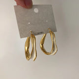 Colorful Dripping Oil Hoop Earrings for Women