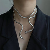 Snake Shape Punk Hip Hop Crystal Cuff Earrings