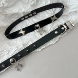 Punk Studded Collar Love Lock Choker Necklace for Women