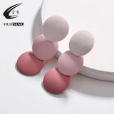 Summer Paint Gradient Disc Earrings
