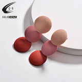 Summer Paint Gradient Disc Earrings