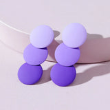 Summer Paint Gradient Disc Earrings
