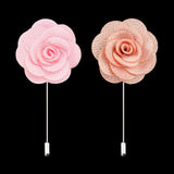 HUISHI Lapel Brooch 23 Flower Camellia Corsage Suit Men's Decorative Jewelry