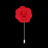 HUISHI Lapel Brooch 23 Flower Camellia Corsage Suit Men's Decorative Jewelry