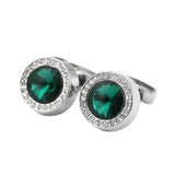 HUISHI Gemstone Cufflinks For Men Wedding Bussiness Party Shirt Suit Gift
