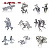 HUISHI Men's French Shirt Cufflinks - Variety of Stylish Designs