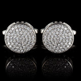 Red Rhinestone Cufflinks For Men French Shirt Sleeves Cufflink Gift