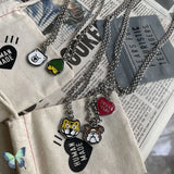 Cartoon Animal Head Necklace Accessories