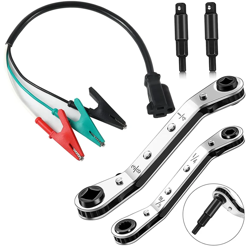 HVAC Adaptor Wrench for 69522 3/16-3/8 5/16-1/4 US Plug