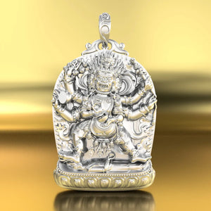 HX Big God Pendant Men's Domineering Personality Hipster Card Pendant Necklace