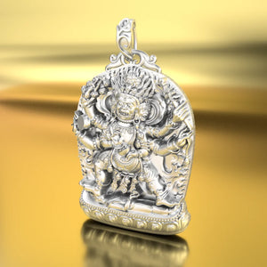 HX Big God Pendant Men's Domineering Personality Hipster Card Pendant Necklace