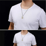 HX Big God Pendant Men's Domineering Personality Hipster Card Pendant Necklace