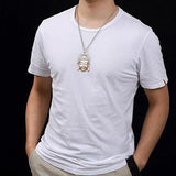 HX Buddha Pendant with Rope Tathagata Buddha Necklace Men Women