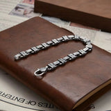 HX China-Chic Bracelet Male Carved Leaf Pattern Jewelry
