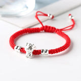 HX Chinese Zodiac Red Rope Bracelet for Women and Men - Year of Birth Bracelet