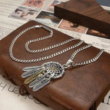HX Dream Catcher Pendant Japanese Feather Pendant for Men and Women