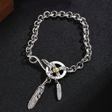 HX Guochao Feather Bracelet Men's Version Japanese Single Personality