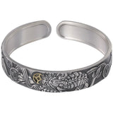 HX Lucky Pixiu Copper Coin Bracelet Retro Auspicious Cloud Bracelet