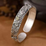HX Lucky Pixiu Copper Coin Bracelet Retro Auspicious Cloud Bracelet