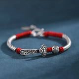 HX Guochao Ruyi Bracelet Hand-woven Red Bracelet for Men and Women