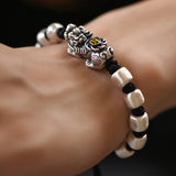 HX Retro Five Emperors Money Pixiu Bracelet Hand-woven Copper Coin Bracelet