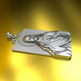 HX Guochao Hanging Buddha Necklace Men Women Pendant Cap