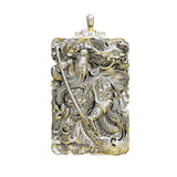 HX Guochao Wu God of Wealth Guan Gong Pendant Necklace Men's Retro Accessory