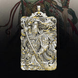 HX Guochao Wu God of Wealth Guan Gong Pendant Necklace Men's Retro Accessory