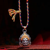 HX Huang Caishen Pendant Buddha Statue Amulet Necklace