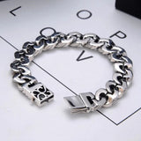 Rattan Pattern Hip-hop Bracelet Men Domineering Personality Wide Chain