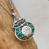 HX Lucky Bag Sweater Chain Necklace Ethnic Style Pendant
