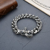 HX Arrival Graffiti Bracelet Men's Personalized Retro Skull Bracelet
