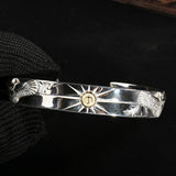 Retro Style Silver Bracelet Men Women Jewelry Accessories